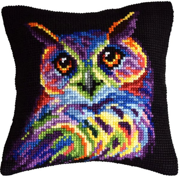 Colourful Owl CROSS Stitch Tapestry Kit, Orchidea ORC.99067