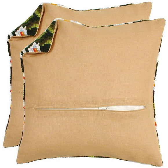 Cushion Backs with Zip, 45 x 45cm *SET OF 2* - Rustic Ecru PN-0231002