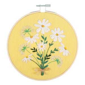 Daisies Embroidery Kit, with hoop, Trimits TCK052