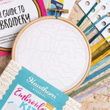 Dorset Days Landscape Embroidery Kit with Hoop, Hawthorn Handmade