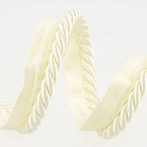 Trimming Cord, Flanged Cushion Piping Cord - Ivory 051