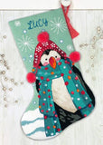 Fuzzy Penguin Stocking Tapestry Needlepoint Kit, Dimensions