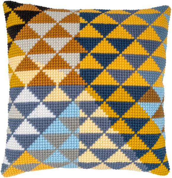 Geometric Blue CROSS Stitch Tapestry Kit, Vervaco PN-0201805