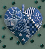 Glorafilia Tapestry Kit Needlepoint Kit Blue and White Heart