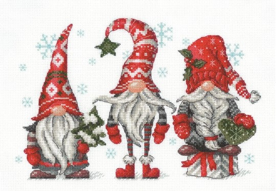 Gnomes Cross Stitch Kit, Riolis R2171