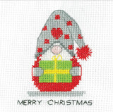 Gift Gonk Christmas Card Cross Stitch Kit - Heritage Crafts