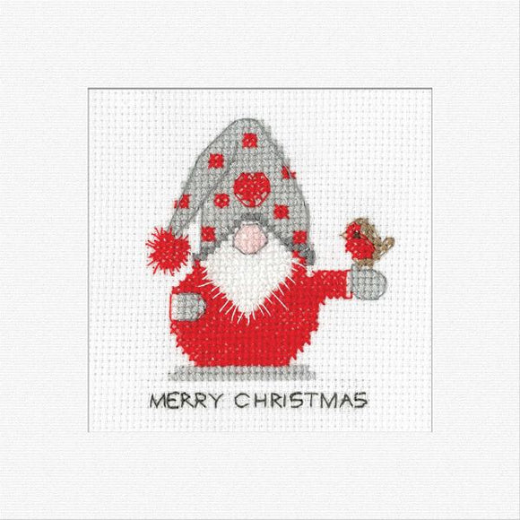 Robin Gonk Christmas Card Cross Stitch Kit - Heritage Crafts