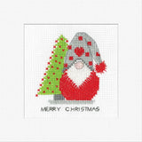 Christmas Tree Gonk Christmas Card Cross Stitch Kit - Heritage Crafts