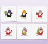 Gift Gonk Christmas Card Cross Stitch Kit - Heritage Crafts