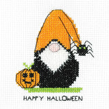 Pumpkin, Gonk Halloween Card Cross Stitch Kits - Heritage Crafts