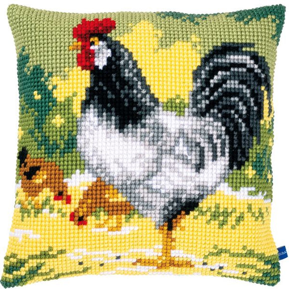 Grey Rooster CROSS Stitch Tapestry Kit, Vervaco pn-0150662