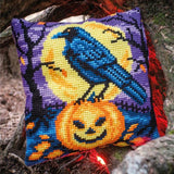 Halloween Crow CROSS Stitch Tapestry Kit, Vervaco PN-0216243