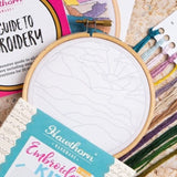 Highland Hike Landscape Embroidery Kit with Hoop, Hawthorn Handmade