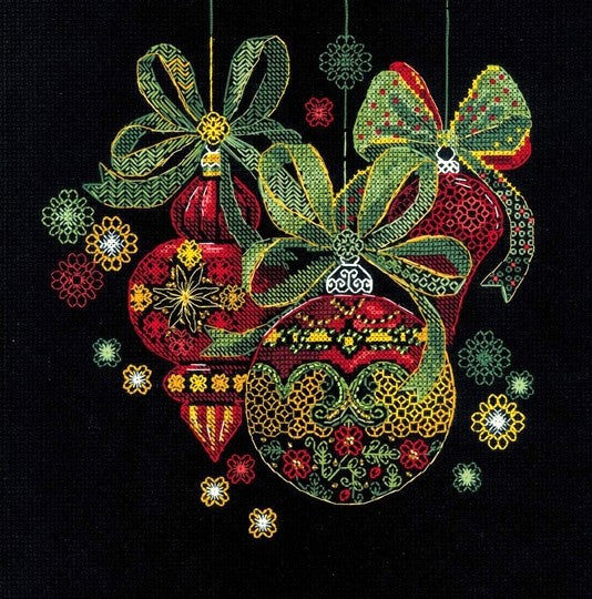 Holiday Ornaments Cross Stitch Kit, Riolis R2075