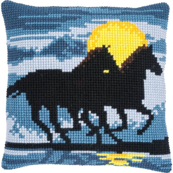 Horses in Moonlight CROSS Stitch Tapestry Kit, Vervaco PN-0171755