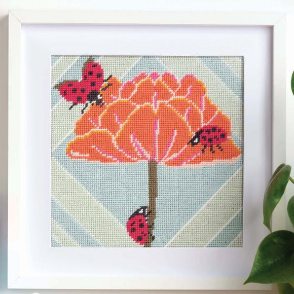 Ladybird Garden Tapestry Kit Needlepoint, Anchor 20004