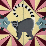 Vibrant Lemur Tapestry Kit, Appletons Needlepoint (12 holes per inch)