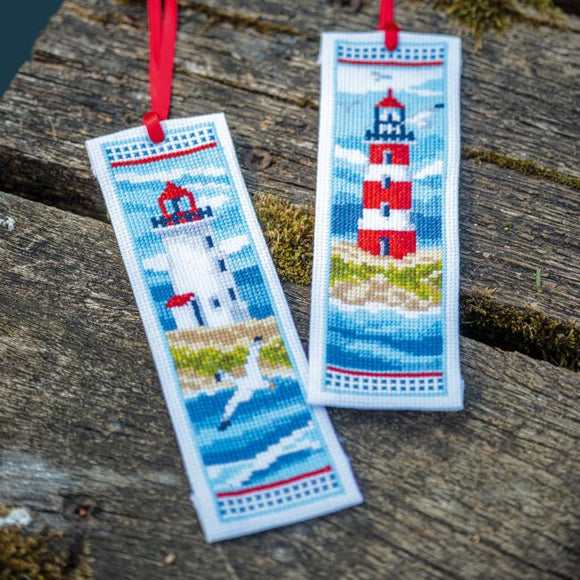 Lighthouse Bookmarks Cross Stitch Kit, Vervaco PN-0194269 - PAIR