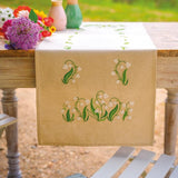 Lily of the Valley Tablecloth Embroidery Kit Runner, Vervaco PN-0222842