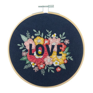 Love Embroidery Kit, with hoop, Trimits
