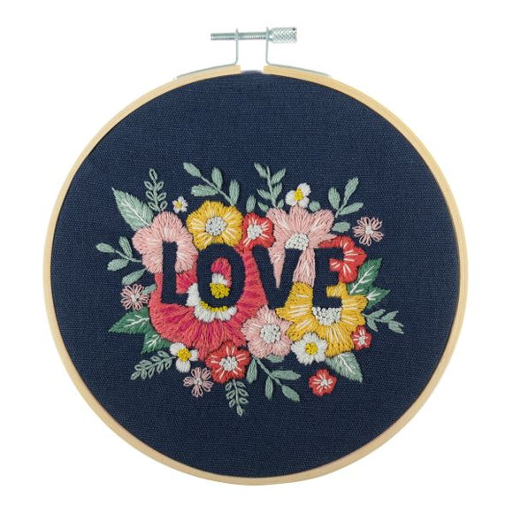 Love Embroidery Kit, with hoop, Trimits