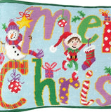 Merry Christmas Tapestry Kit, Needlepoint Kit Bothy Threads