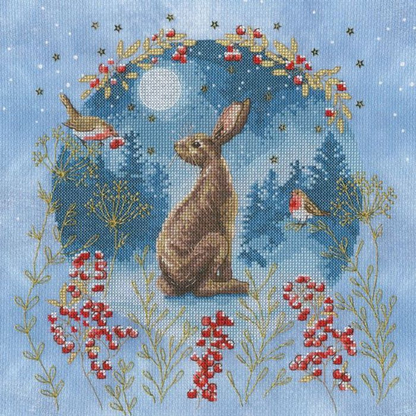 Bothy Threads - Kit De Punto De Cruz Con Diseño De Luna En Ciernes