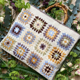 Misty Granny Squares Tapestry Needlepoint Bag, Glorafilia Needlepoint Kit