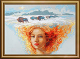 Mother Nature, Earth Cross Stitch Kit, Aine A1003