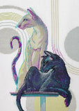 Mystical Cats Cross Stitch Kit, Aine A1011