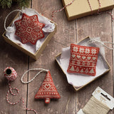 Nordic Linen Cross Stitch Kit, Christmas Decorations (x3), Anchor AKE0029\00001