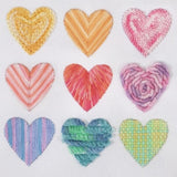 Ombre Hearts Sampler Embroidery Kit, with hoop, Trimits TCK055