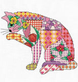 Patchwork Butterfly Cross Stitch Kit, Heritage Crafts - Michaela Learner