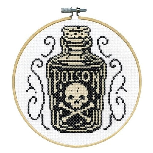 Poison Cross Stitch Kit,  (with hoop) Design Works 7154