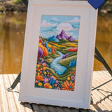 River Landscape Cross Stitch Kit, Vervaco pn-0215345