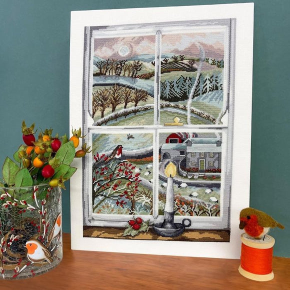Rosehip Window Cross Stitch Kit, Bothy Threads
