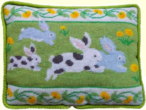 Run Rabbit Run Tapestry Kit, Needlepoint Kit, The Fei Collection