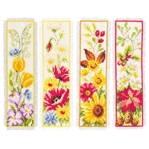 Seasons Bookmarks Cross Stitch Kit, Vervaco PN-0021443 - SET OF 4