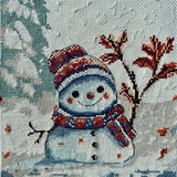 Snowman Cross Stitch Kit, Aine A1012