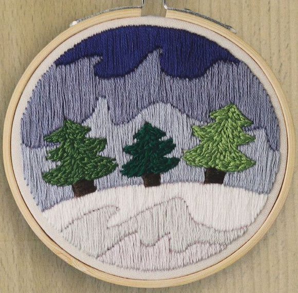 Snowy Forest Embroidery Kit, Leisure Arts LAK52789