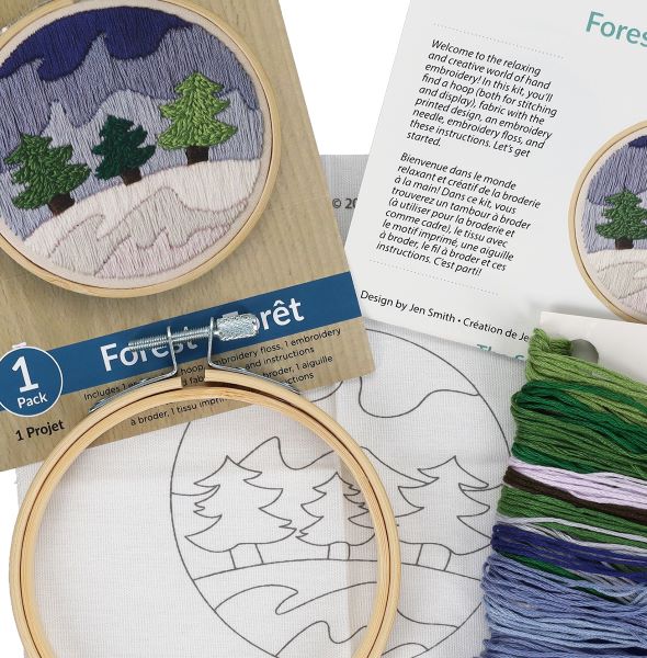 Snowy Forest Embroidery Kit, Leisure Arts LAK52789 – Sew Inspiring UK