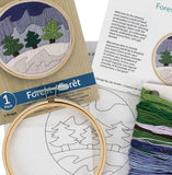 Snowy Forest Embroidery Kit, Leisure Arts LAK52789
