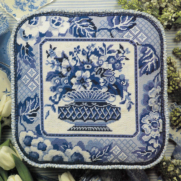 Glorafilia Tapestry Kit Needlepoint Kit, Spode Flower Basket