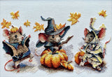 Spooky Mouse Trio Cross Stitch Kit, Riolis R2241