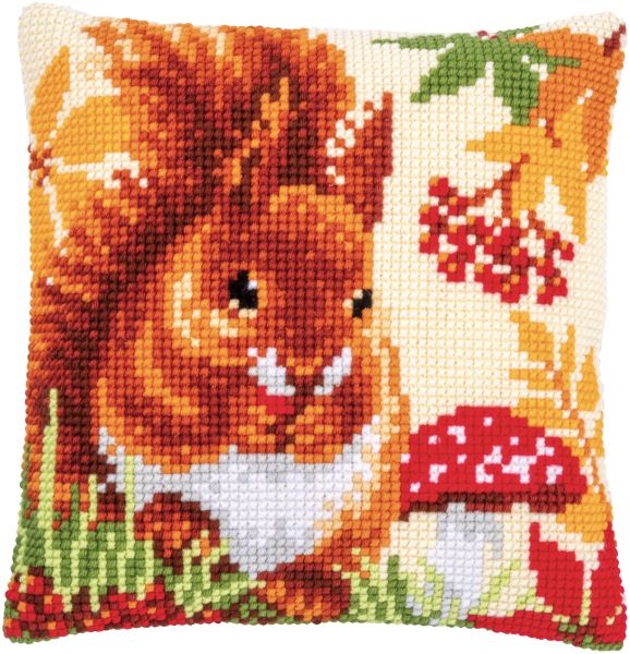Squirrel in Autumn CROSS Stitch Tapestry Kit, Vervaco pn-0197334