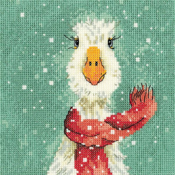 The Christmas Scarf Cross Stitch Kits, Heritage Crafts