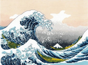 The Great Wave off Kanagawa Cross Stitch Kit, Riolis R2186
