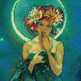The Moon, Mucha Cross Stitch Kit, Riolis R2340