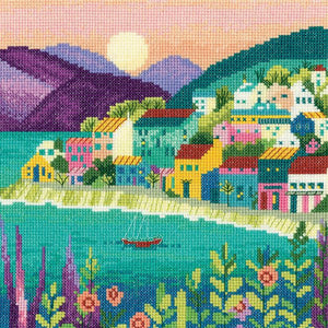 The Peaceful Harbour Cross Stitch Kit, Heritage Crafts