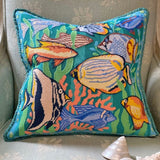 Tropical Fish Tapestry Kit, Needlepoint, Glorafilia